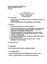 Giáo án Tiếng Anh Lớp 8 (Thí điểm) - Unit 10 Communication - Lesson 1 Getting stared - Năm học 2015-2016 - Đồng Thị Thảo Trang